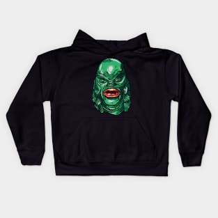 Squiggly creature from the Black Lagoon Kids Hoodie